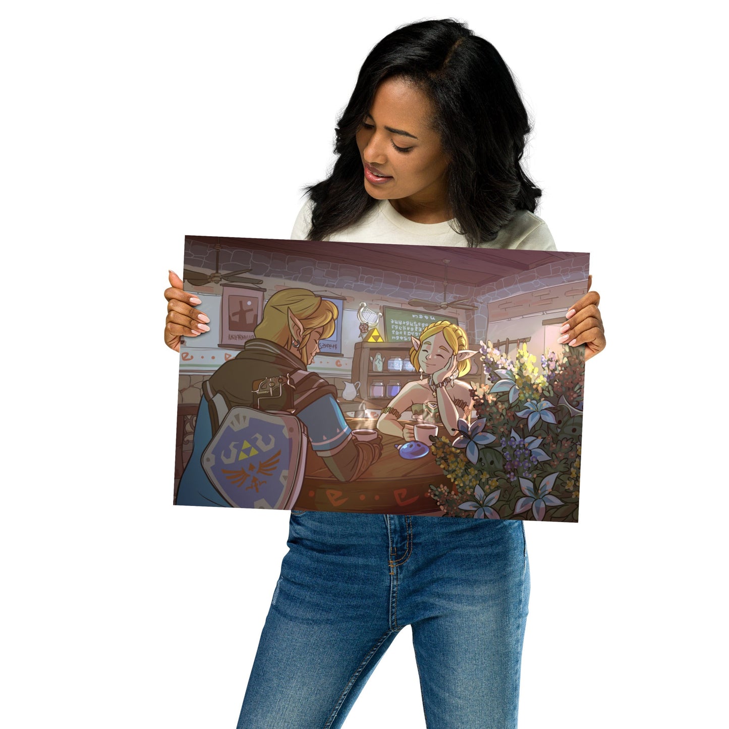 Hyrule Café widescreen print - GameChops