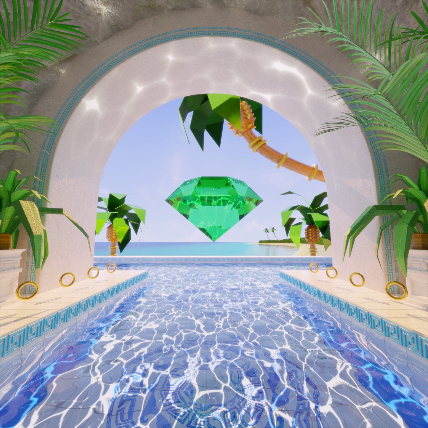 Sonic the Hedgehog – Sonic & Chill Vinyl Record – Blue/Green Future Funk remixes - GameChops