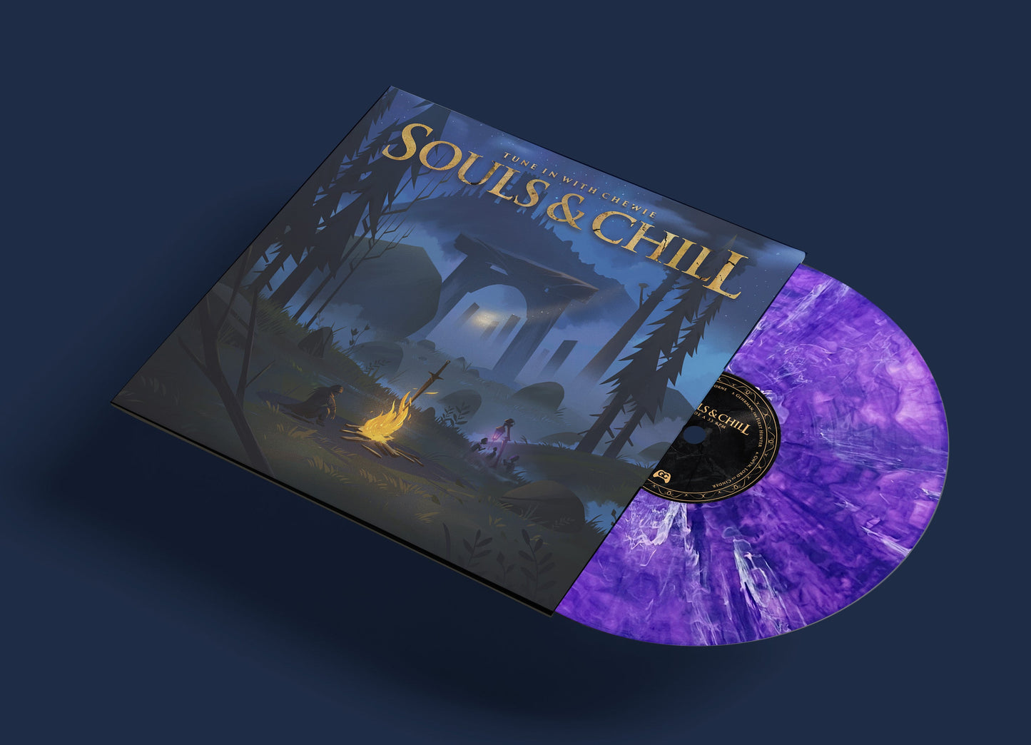 Elden Ring & Dark Souls – Souls & Chill Vinyl Record - Purple Swirl Dark Lo-fi Remixes