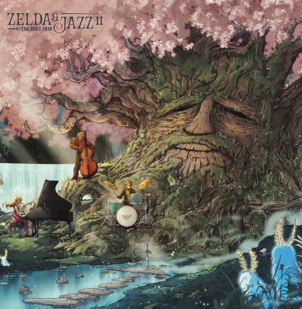 Legend of Zelda – Zelda & Jazz II Vinyl Record – Pink & Blue Marble Vinyl – Smooth Jazz Covers Double LP - GameChops