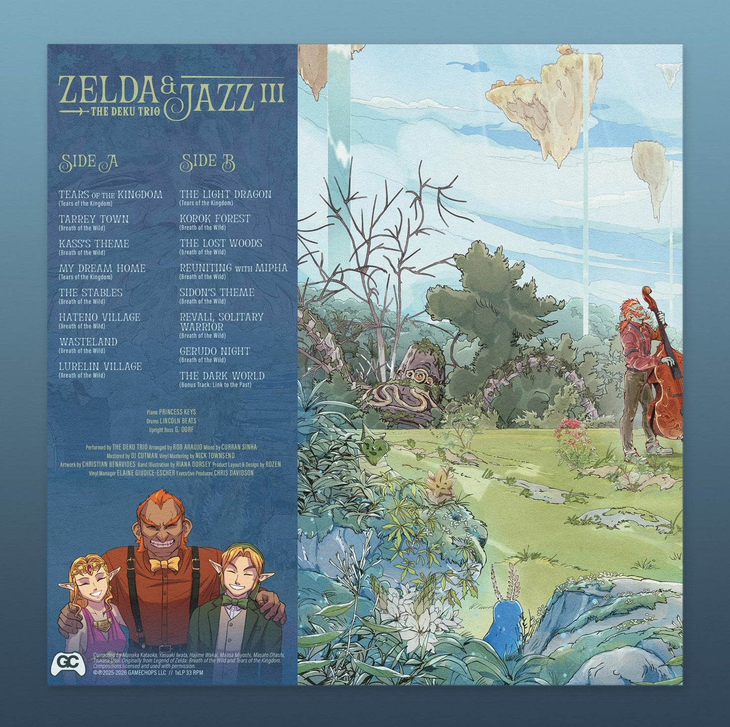 Zelda & Jazz III – Legend of Zelda covers on hand - poured vinyl (pre - order) - GameChops