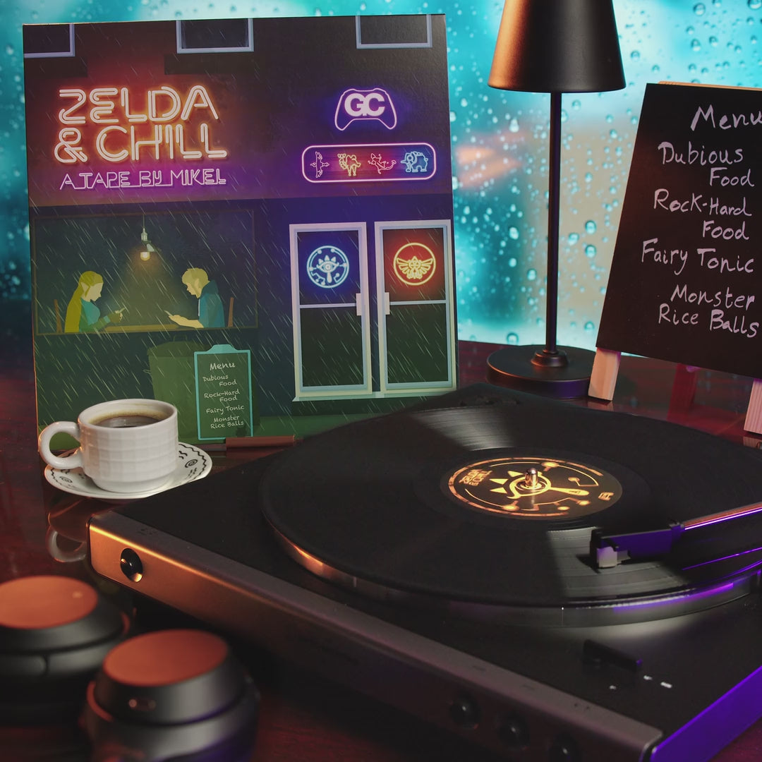 elda & Chill vinyl record spinning – Legend of Zelda lofi album preview video