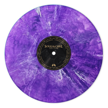 Purple swirl colored vinyl LP for Souls & Chill GameChops album.