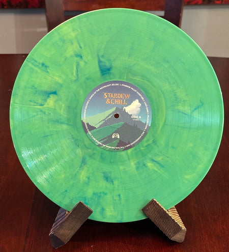 Stardew & Chill lofi covers of Stardew Valley on grassy green hand-poured marble vinyl