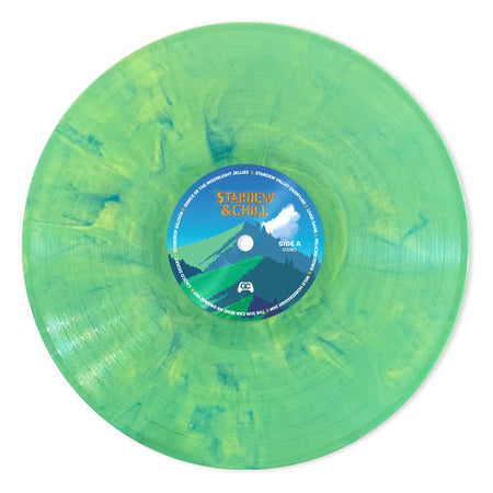 Stardew & Chill lofi covers of Stardew Valley on grassy green hand-poured marble vinyl