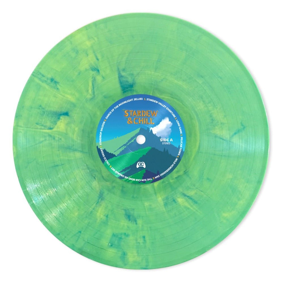 Stardew & Chill lofi covers of Stardew Valley on grassy green hand-poured marble vinyl