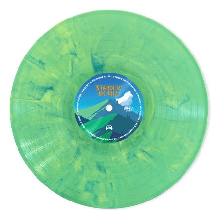 Stardew & Chill lofi covers of Stardew Valley on grassy green hand-poured marble vinyl