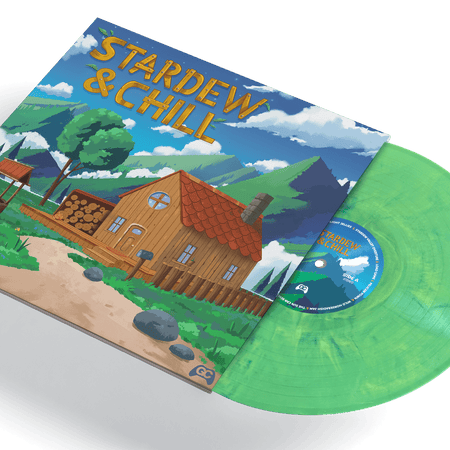 Stardew & Chill lofi covers of Stardew Valley on grassy green hand-poured marble vinyl