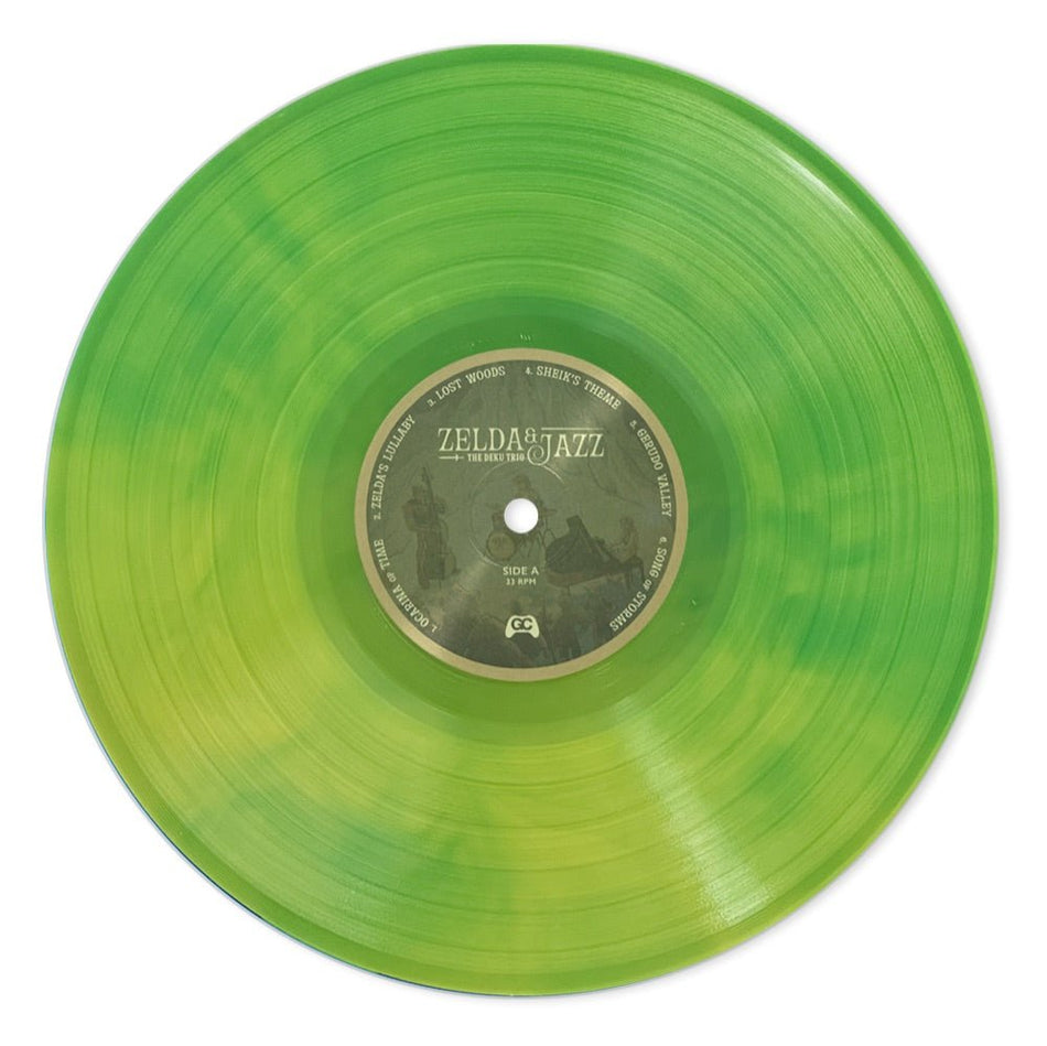 Single LP green marble vinyl for Zelda & Jazz smooth jazz arrangement